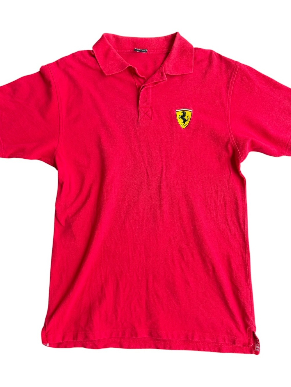 VTG 2000 Y2K Ferrari Official Licensed Red Polo Shirt Size: L